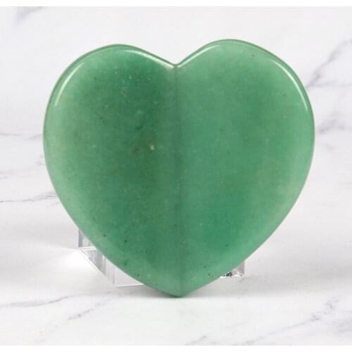 Massage Gua Sha Tool Natural Aventurine Heart Shape Face Body Eye Crystal Mineral Stone Massager Health Skin Care Detox Lifting