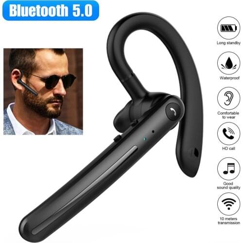 Newest Wireless Headphone Earphone Stereo Handsfree Noise Canceling Headset with Mic Bluetooth-compatible for Business Office