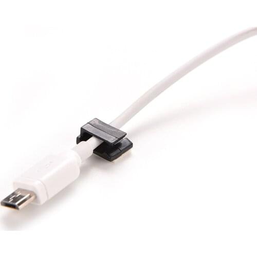 New 10x Car Wire Cord Cable Holder Tie Clips Fixer Organizer Drop Adhesive Clamp