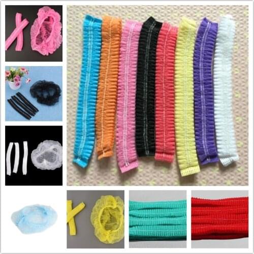 10 Pcs Disposable Blue Cap Hair Nets/caps Non-woven Hat Head Cover For Food Services Unisex Hat Disposable Anti Dust Bath Hat