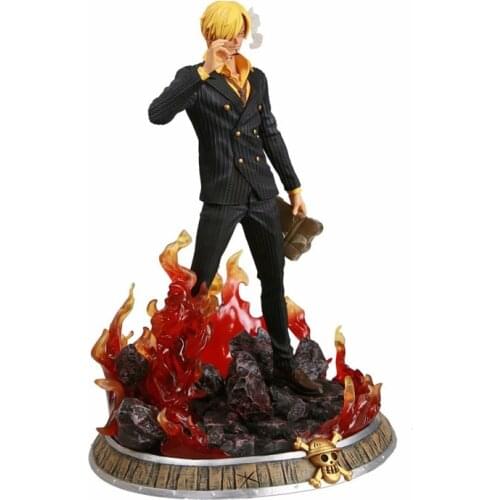 One Pieces VinsmokeFamily Vinsmoke Sanji GK Action Figure Anime Model 38cm PVC Statue Collection Toy Desktop Decoration Figma