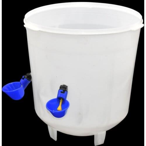 50 pcs Chicken Drinking Cup Automatic Drinker Chicken Feeder Plastic Poultry Water Drinking Cups Easy Installation With Screws