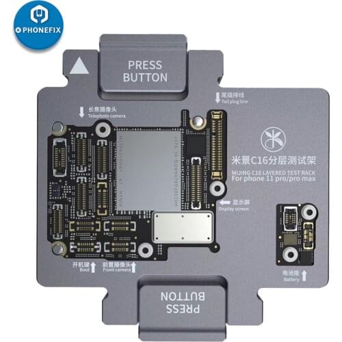MJ C11 C13 C15 C16 Motherboard Function Testing Jig Fixture For iPhone X/Xs Max/11 Pro Max Upper and Lower Main Board Tester