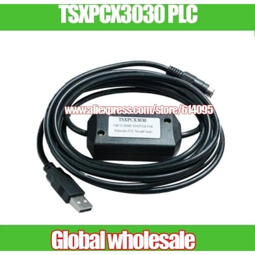 1pcs TSXPCX3030 PLC Programming Cable / USB interface adapter for TSX and Twido series PLC / USB TO RS485 adapter