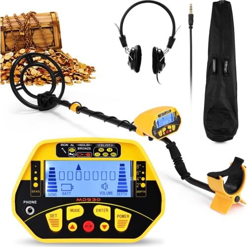 MD930 LCD Display Screen Handheld Metal Detector Easy Installation High Sensitivity Accuracy Metal Detecting Tool Metal Finder