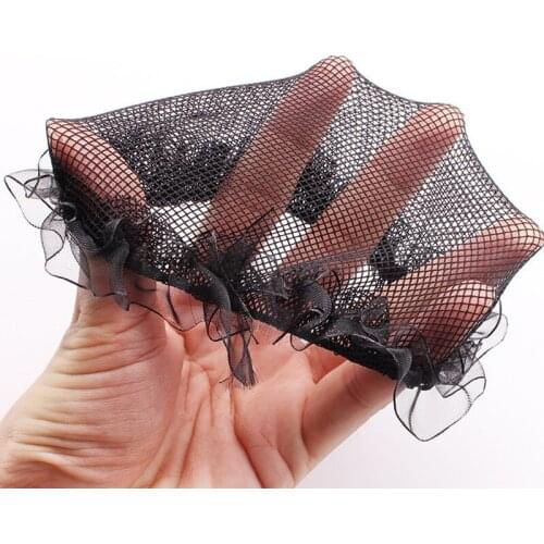 5Pcs/Lot Elastic Edge Mesh Hair Styling Hairnet Soft Lines For Dancing Sporting Hair Net Wigs Weaving