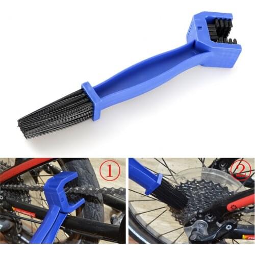 Motorcycle Chain Cleaner Brush Bicycle Bike Scooter Cycling Autocycle Autobike Wash Tool Brush Plastic Outdoor Clean Scrubber