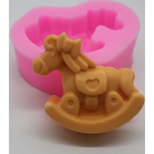 Silicone mould Small horse shape fondant cake chocolate mold resin clay craft mould decoration tools
