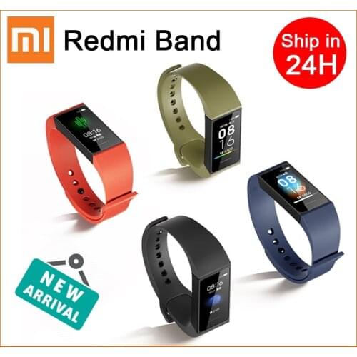 Xiaomi Redmi Band Smart Heart Rate Fitness Sport Tracker Bluetooth 5.0 Waterproof Bracelet Touch Large Color Screen Wristband