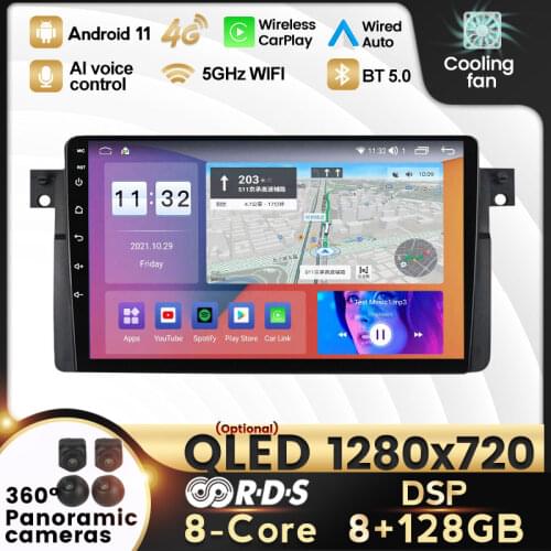 Octa Core Android 10.0 GPS Navigation For BMW E46 M3 Rover 75 Coupe 318/320/325/330/335 Car Radio RDS Player Stereo 4G Wifi