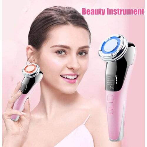 High Quality Face Beauty Device EMS Hot & Cold Photon Beauty Instrument Facial Skin Beauty Care Tool for Home