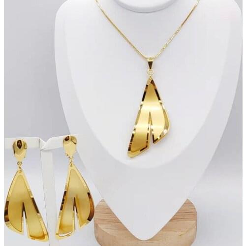 Flower Copper Trendy New Arrivals Jewelry Sets Long Drop Earrings Pendant Lace Bracelet For Party Jewellery Sets Accessories