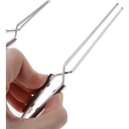 Jewelry Tool Soldering Tweezer Straight Curved Tip Cross-locking Welding Tweezer