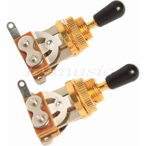 2Pcs Gold 3Way Toggle Switch for Electric Guitar Replacement Parts
