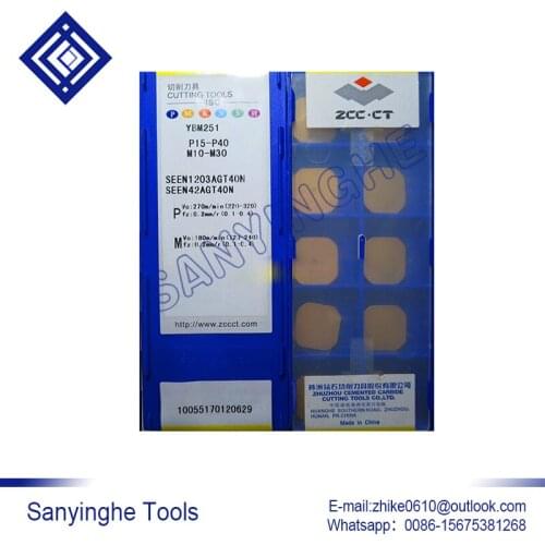 Free shipping high quality 10pcs/lots YBM251 SEEN1203AGT40N cnc carbide turning inserts