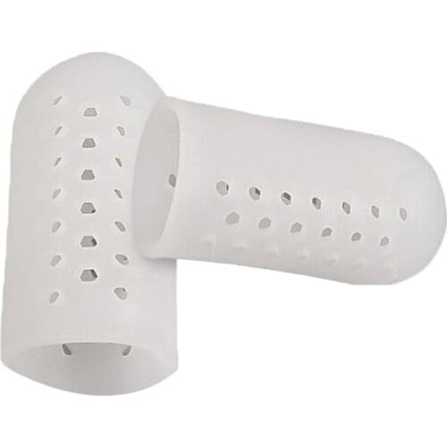 2Pcs Silicone Gel Toe Tube Corns Blisters Protector Gel Bunion Toe Finger Protection Foot Care Foot Health Care Product