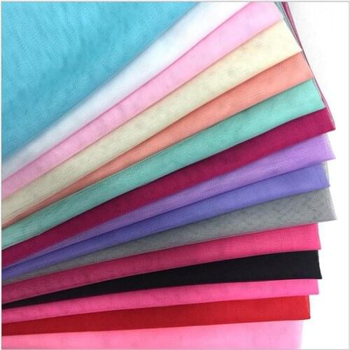 5meters/lot Soft Tulle Gauze Fabric Solid Color Curtain Mesh Ground Tulle Roll For Wedding Decoration