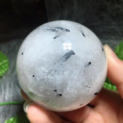 Black tourmaline sphere 2154