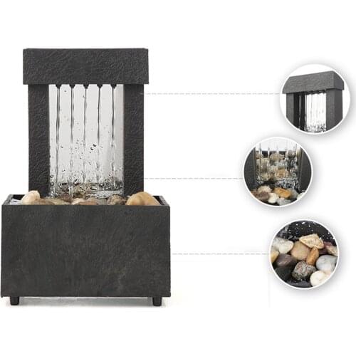 Water Flows Ornament Small Destop Decoration TableTop Ornaments Crafts Landscape Waterfall Scene Basin Home Decor Incense Burner