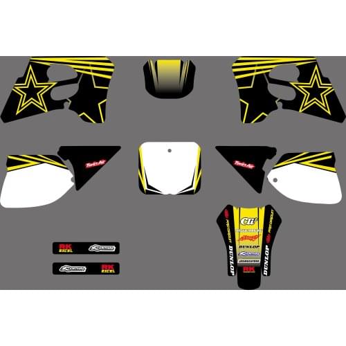 Motorcycle Team Graphics Backgrounds Decals Stickers For Suzuki RM125 RM250 RM 125 250 1993 1994 1995