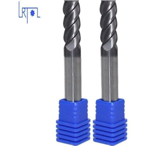 HRC45 4flutes 6 8 10 12 14 16 18 20*200mm Tungsten Steel Solide Caride Flat Square End Mill CNC Machine Milling Cutter Drill Bit