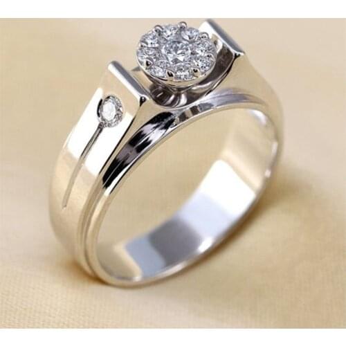 Huitan Luxury Female Ring Wedding Band High Quality Classic Wedding Jewelry Midi Engage Party Proposal Ring for Lover Shine Ring