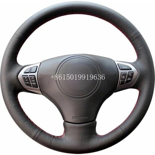 Top Leather Car Steering Wheel Hand-stitch on Wrap Cover For Suzuki Grand Vitara 2007-2013