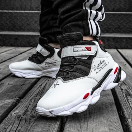 Autumn Winter Kids High Sport Sneakers Children Mesh Shoes Baby Girls Casual Sneakers Boys Soft Shoes Black Sneakers Traine