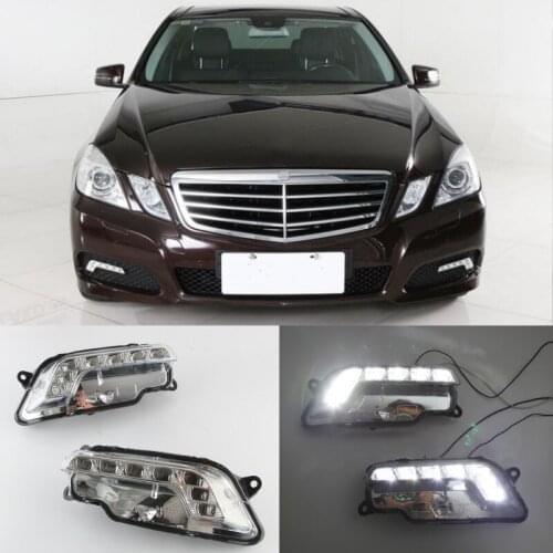 Left Right Daytime Running Light LED Fog Lamps Driver for Mercedes W212 E300 E350 E500 E550 09-13