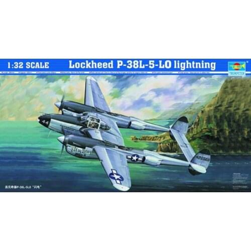 TRUMPETER 1/32 scale model 02227 Lockheed P-38L-5-LO "Lightning" fighter