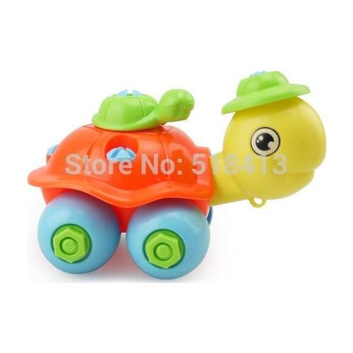Cartoon Tortoise Nut Portfolio Disassembling Toys Assembled Removable Educational Childrens For Intelligence Toys 2021