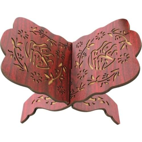 Quran Muslim Wooden Islamic Book Stand Holder Kuran Quran Koran Holy Book Stand Eid Mubarak Muslim Prayer Book Organizer