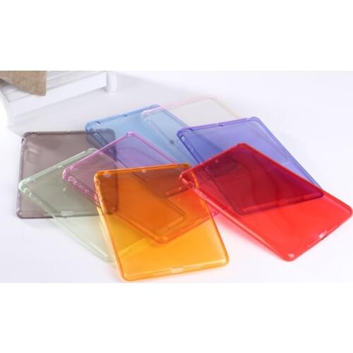TPU Soft Case Cover Crystal Clear Transparent Colorful Silicon Ultra Thin Slim For Apple iPad 2 3 4 5 6 / Air1 2 /mini