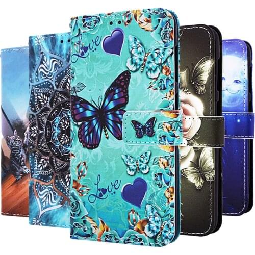 Lovely Butterfly Soft Cover For Xiaomi Redmi Note 8 9 10 Pro 10S 9S 8T 9AT 9C Poco X3 NFC M3 F3 Mi 11i Lite Leather Wallet Case