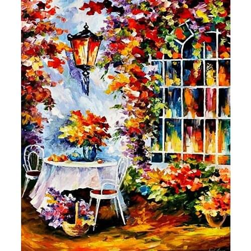 A15795 11CT/14CT/18CT/25CT/28CT oil scenery patterns Counted Cross Stitch DIY Cross Stitch Kits Embroidery Needlework Sets