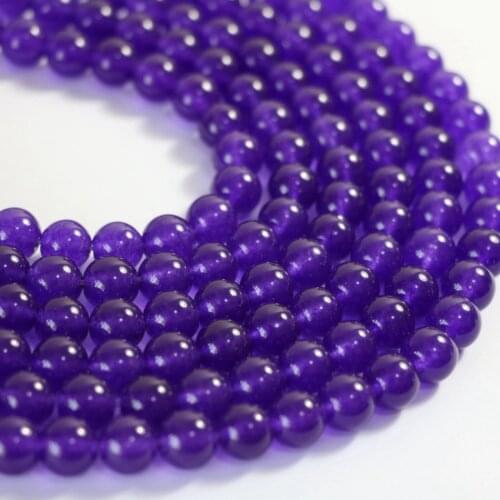 Charming natural stone chalcedony jades 4mm 6mm 8mm 10mm 12mm new stone round loose beads diy jewelry making B25