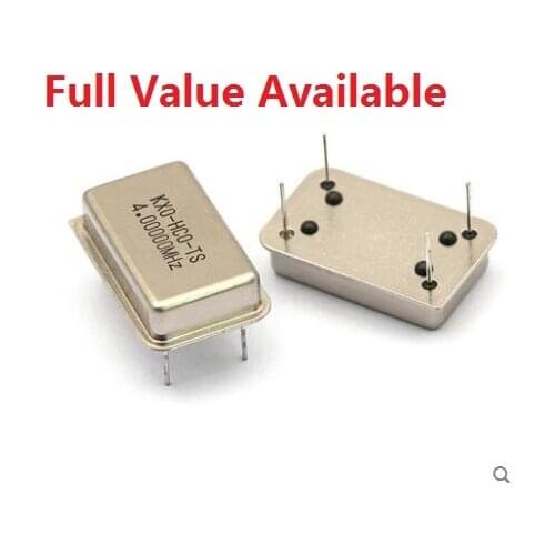 5PCS Rectangle Active Crystal Oscillator DIP-4PIN 4MHZ/8MHZ/10MHZ/11.0592MHZ/12MHZ/16MHZ/20MHZ/22.184MHZ/24MHZ/40MHZ/50Mhz/M