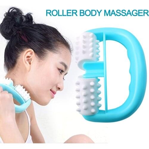 Handheld Full Body Anti Cellulite Massage Cell Roller Massager Mini Wheel Ball Foot Hand Body Neck Head Leg Pain Relief