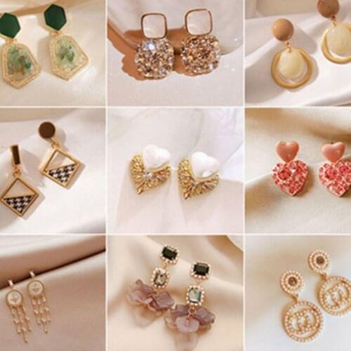 Summer Fashion Pearl Tassel Simple Pendant Earrings For Women Charm Personality 2021 New Trend Female Jewelry Free Shipping