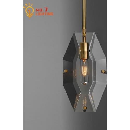 Modern Copper Luxury Decorative Pendant Lights Led E14 Indiviudal Industrial Hanging Lamp Home Decor Villa Model Room Bedside