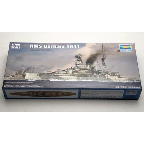 Trumpeter 1/700 05798 HMS Barham 1941 Assembly Model kits Modle building Trumpeter scale model ship 3D puzzle ship