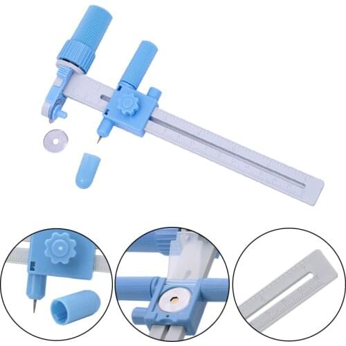 LMDZ Rotary Compass Circle Cutter for Paper Leather Quilting Cutting Tools Cardboard Rubber Vinyl Leather Art Craft Tool