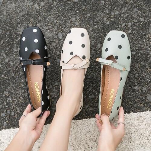 2020 spring and autumn new arrival Slip-On solid color fashion Round Toe simple gentle temperament female flat shoes W33-14