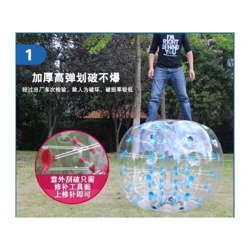 1.5M PVC /TPU Bubble-Soccer Zorb Bumper Ball Inflatable Football Competitive Collision Balls Props Billiard Ball Space Ball