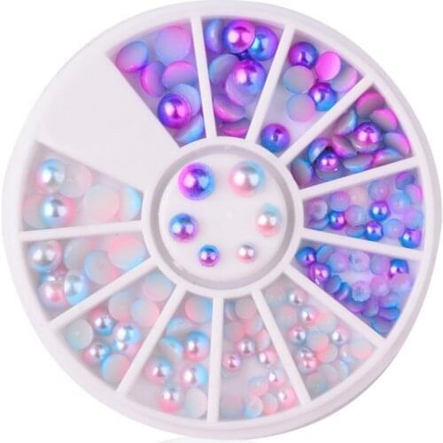 2018 NEW Colorful Shiny Round Stainless Steel Nail Stamping Plates Flowers Nail Art Image Plate Stencil Accessories Tool