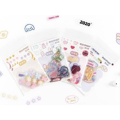 40Sheets/pack Kawaii Cute Cat Love PET Sticker Diary Planner Stickers Scrapbooking School Office Supplies Bullet Journal sl2672