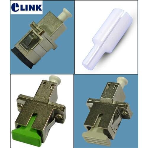 5pcs hybrid adapter LC-SC fiber optic adapter 2.5mm-1.25mm female to female FTTH coupler SM MM APC fibra free Shipping ELINK