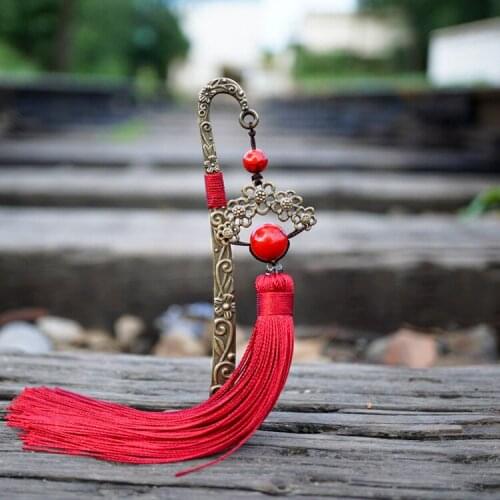 6Desing Ethnic tassel jewelry long green tassel hair jewelry accessories,bronze fish green chalcedony vintage cloisonne hair pin