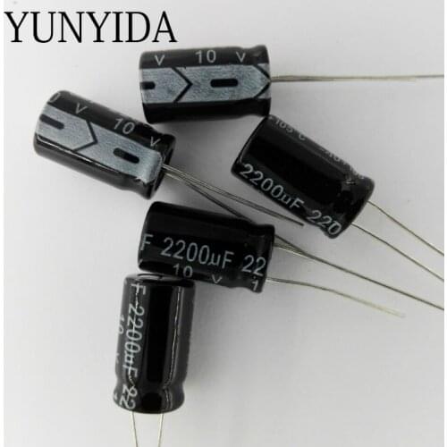 2200UF 10V 5*11MM 10pcs Aluminum electrolytic capacitor