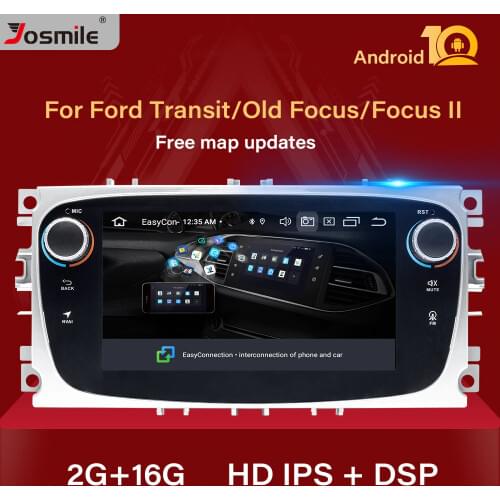 2GB IPS 2 Din Android 10.0 Car Radio For Ford Focus 2 S-Max Mondeo MK4 Galaxy C-Max Stereo GPS Navigation Multimedia Head Unit